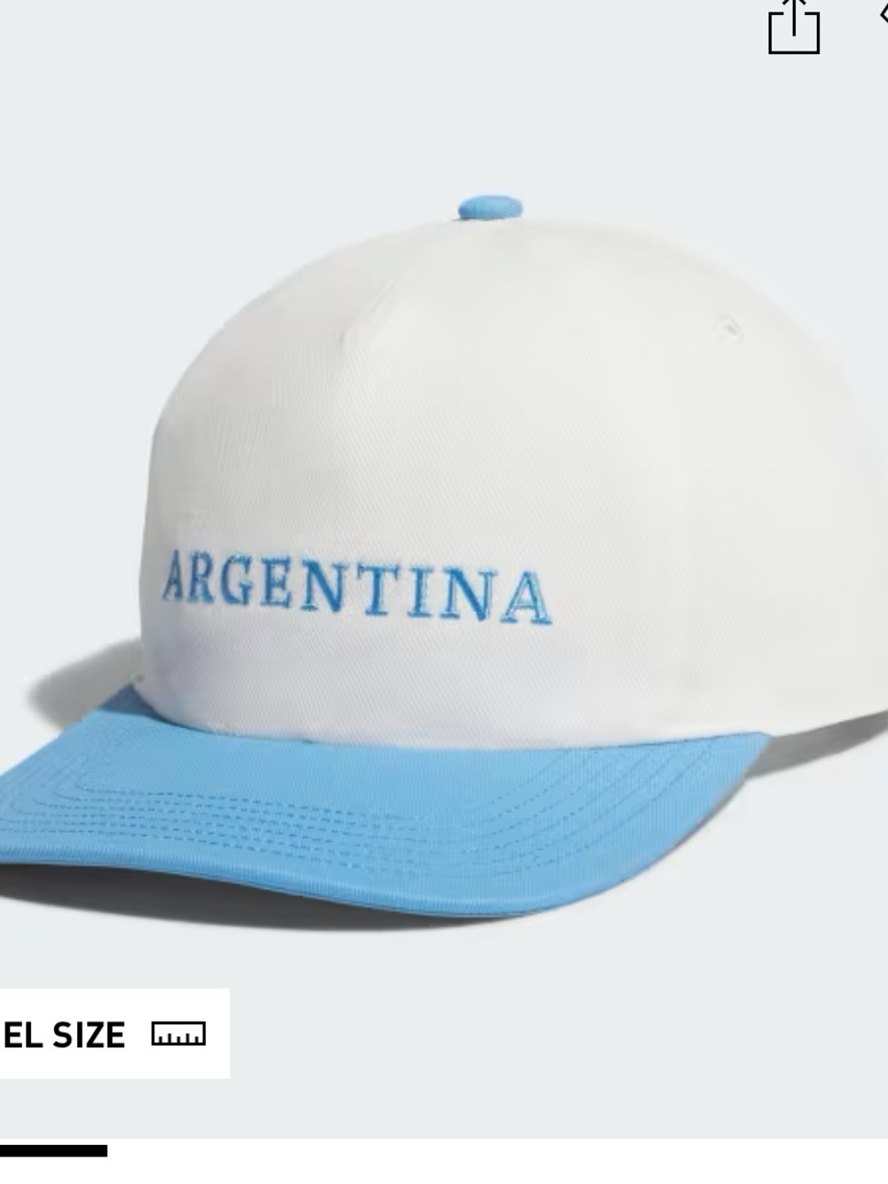 NWTS adidas Argentina 5 panel cap